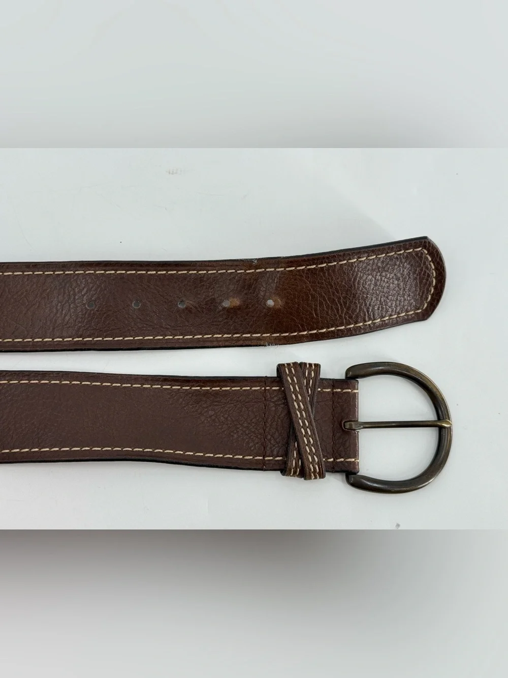 Candie’s Y2K Vintage Wide Brown Leather Belt M